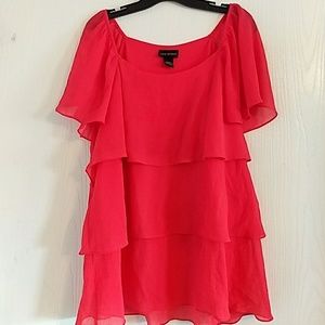 Lane Bryant Womens 18/20 Orange Top